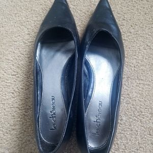 LeChateau black kitten heel size 7.5